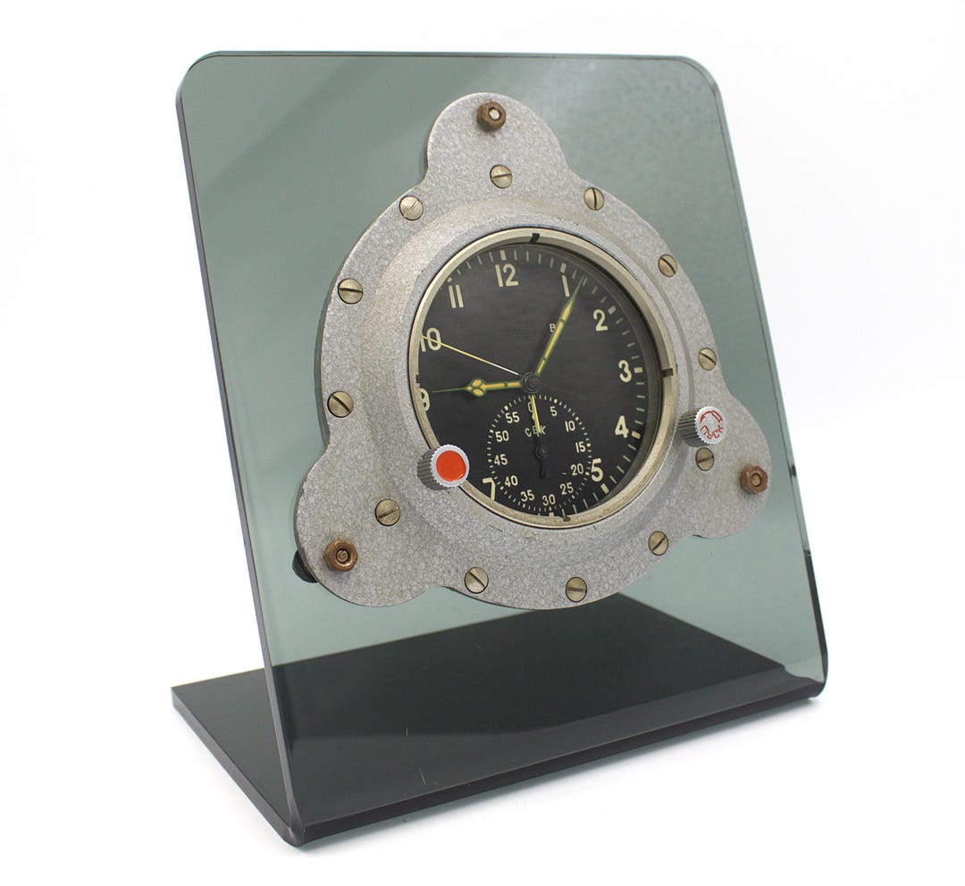 Vintage MIG-29 Clock Authentic Soviet USSR Fighter Jet Cockpit