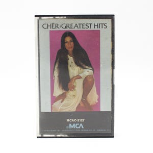 Vintage Cher 1970&#39;s Greatest Hits cassette tape album MCA Records 1972-74