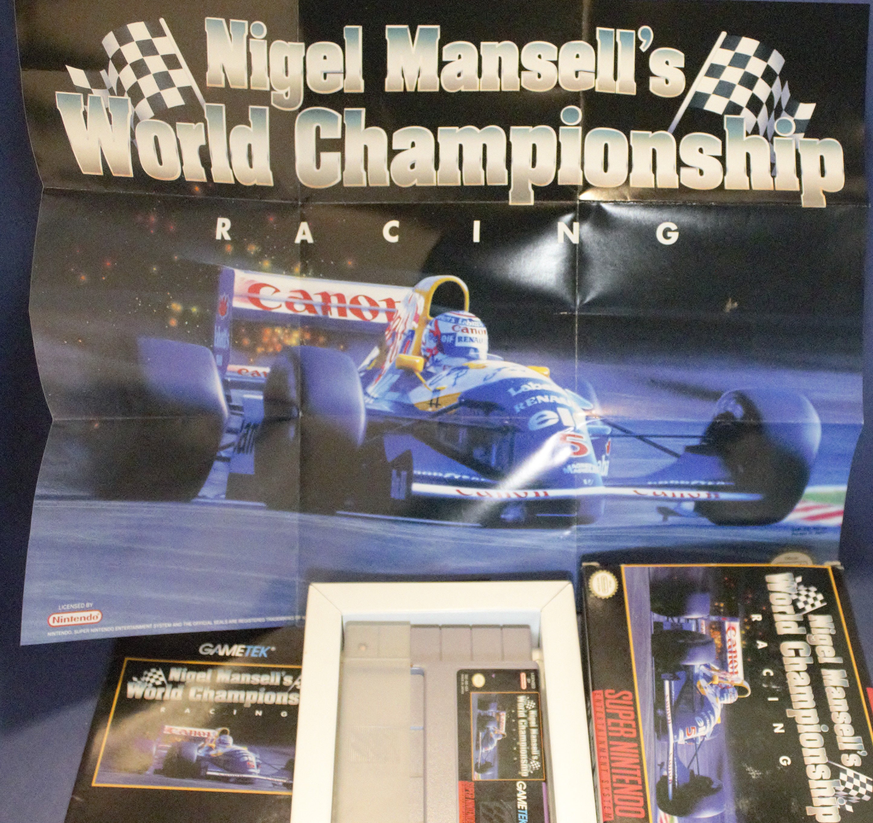 Jogo Nigel Mansell's World Championship Racing - Super Nintendo