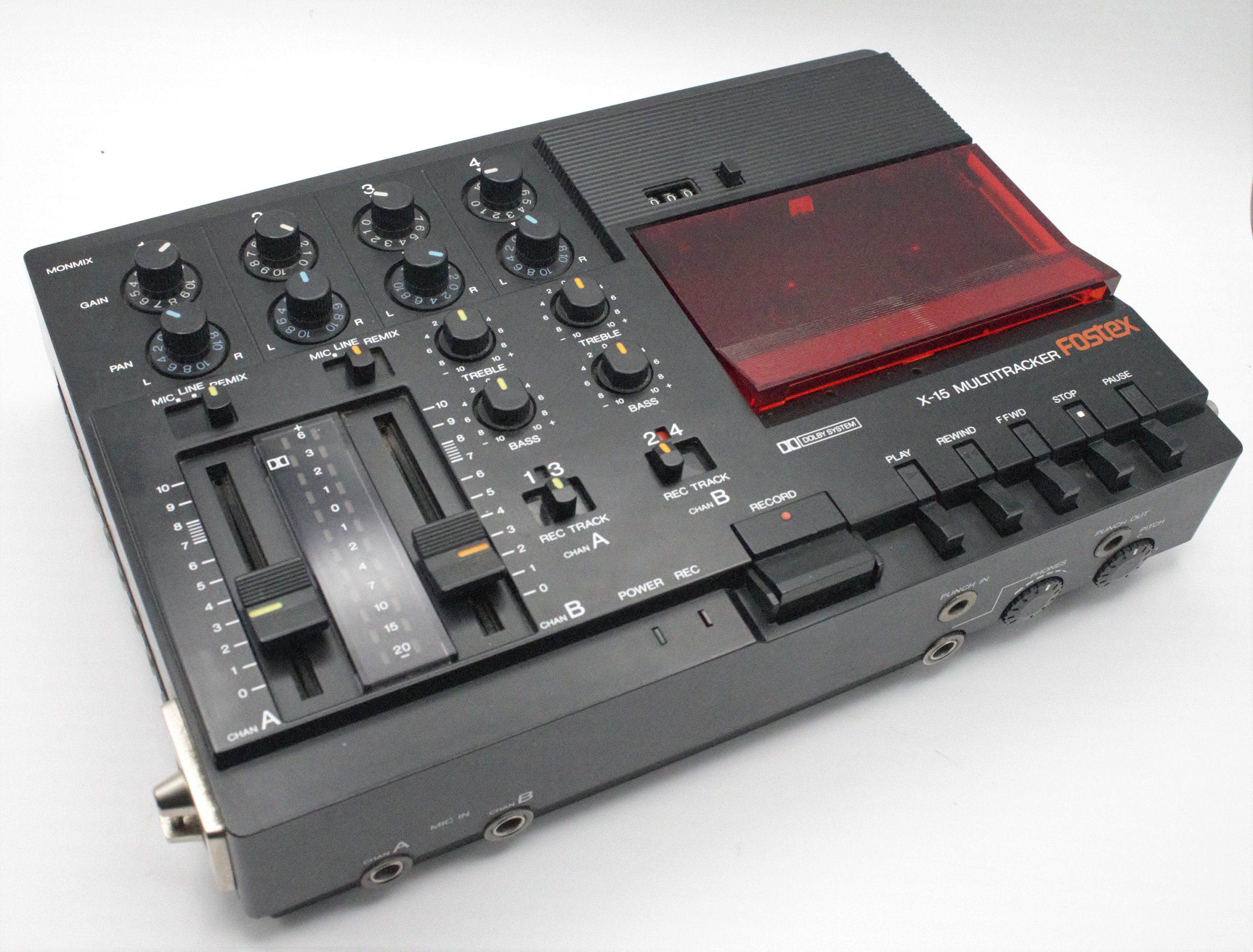 Vintage Fostex Cassette Tape Recorder Mixer X-15 Multitracker