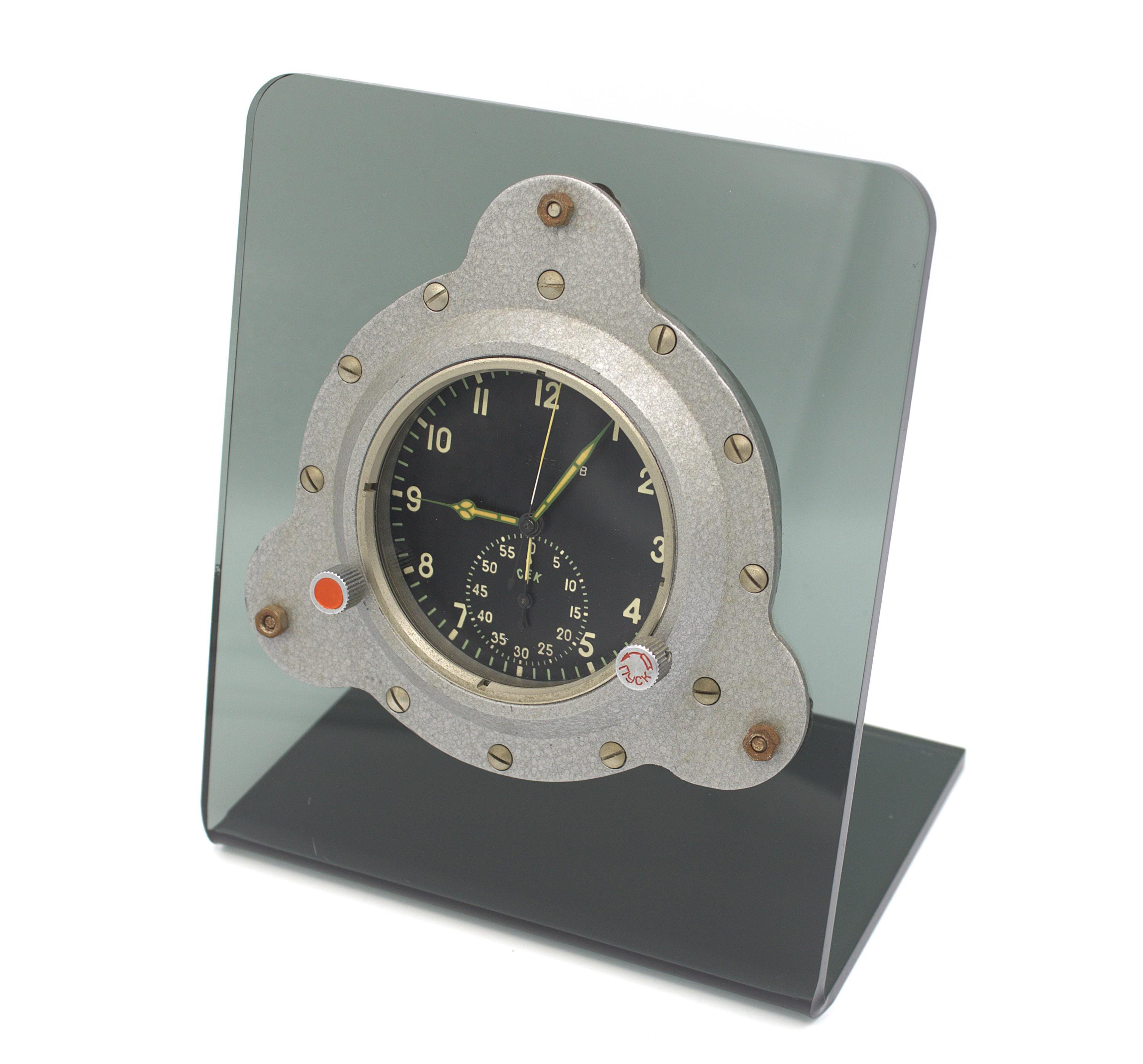 Vintage MIG-29 Clock Authentic Soviet USSR Fighter Jet Cockpit