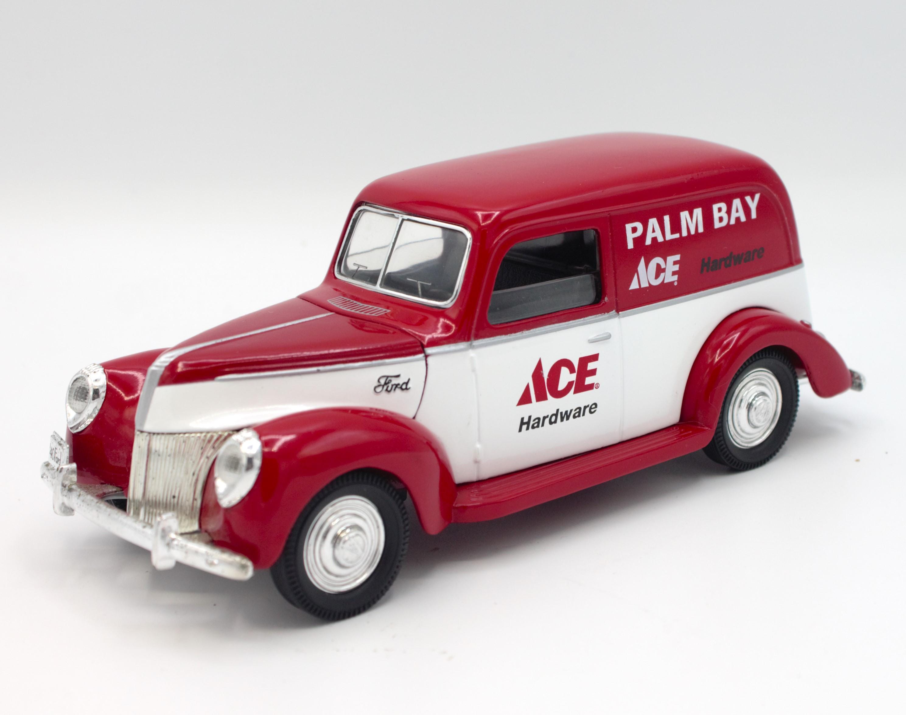 Vintage Die Cast Metal Model Replica Coin Bank 1940 Ford Panel Van