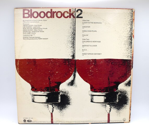 Vintage 70s Vinyl Record Bloodrock 2 1970 Album Hard Rock Funk 12