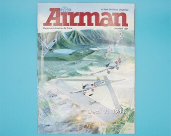 Vintage Airman Official Magazine of the US Air Force WW II Pearl Harbor special edition December 1991