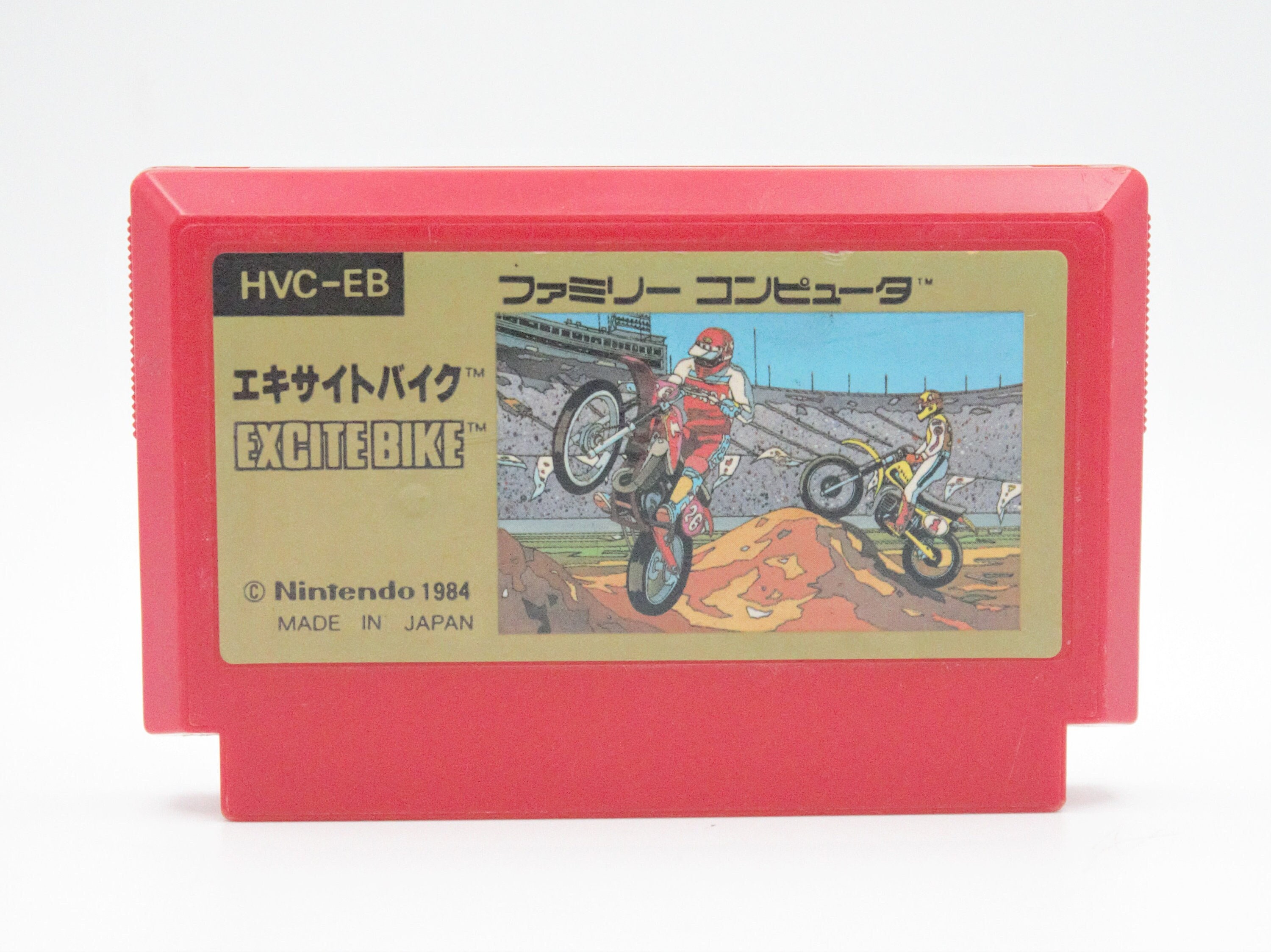 Vintage Nintendo Video Game Excite Bike for Famicom Console
