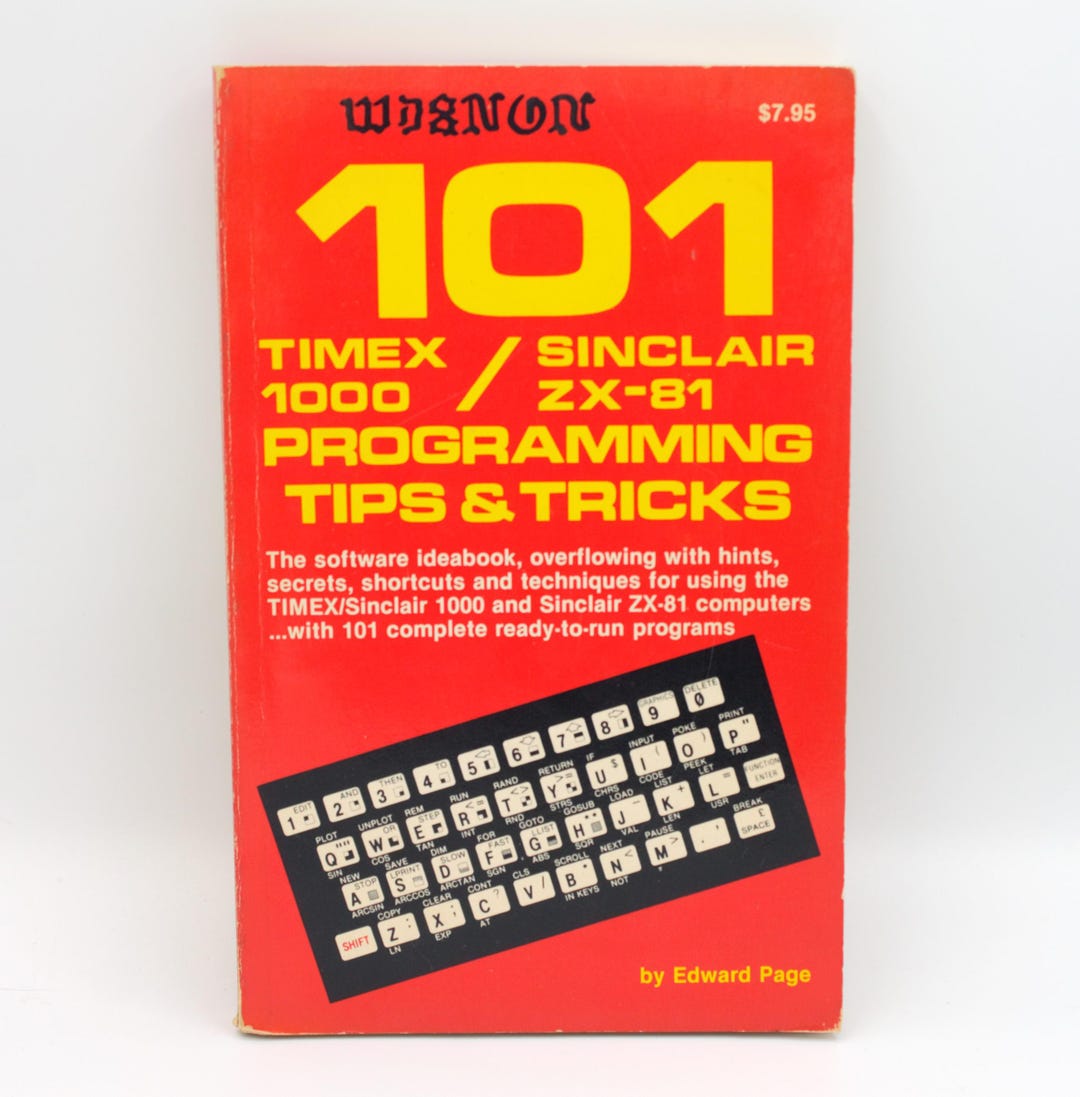 コンピュータ・IT Technical books Vintage Timex Sinclair Computer Programing Book 101 - Etsy