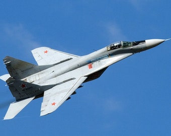 Vintage MIG-29 Clock Authentic Soviet USSR Fighter Jet Cockpit
