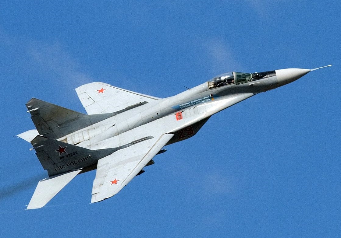 Vintage MIG-29 Clock Authentic Soviet USSR Fighter Jet Cockpit
