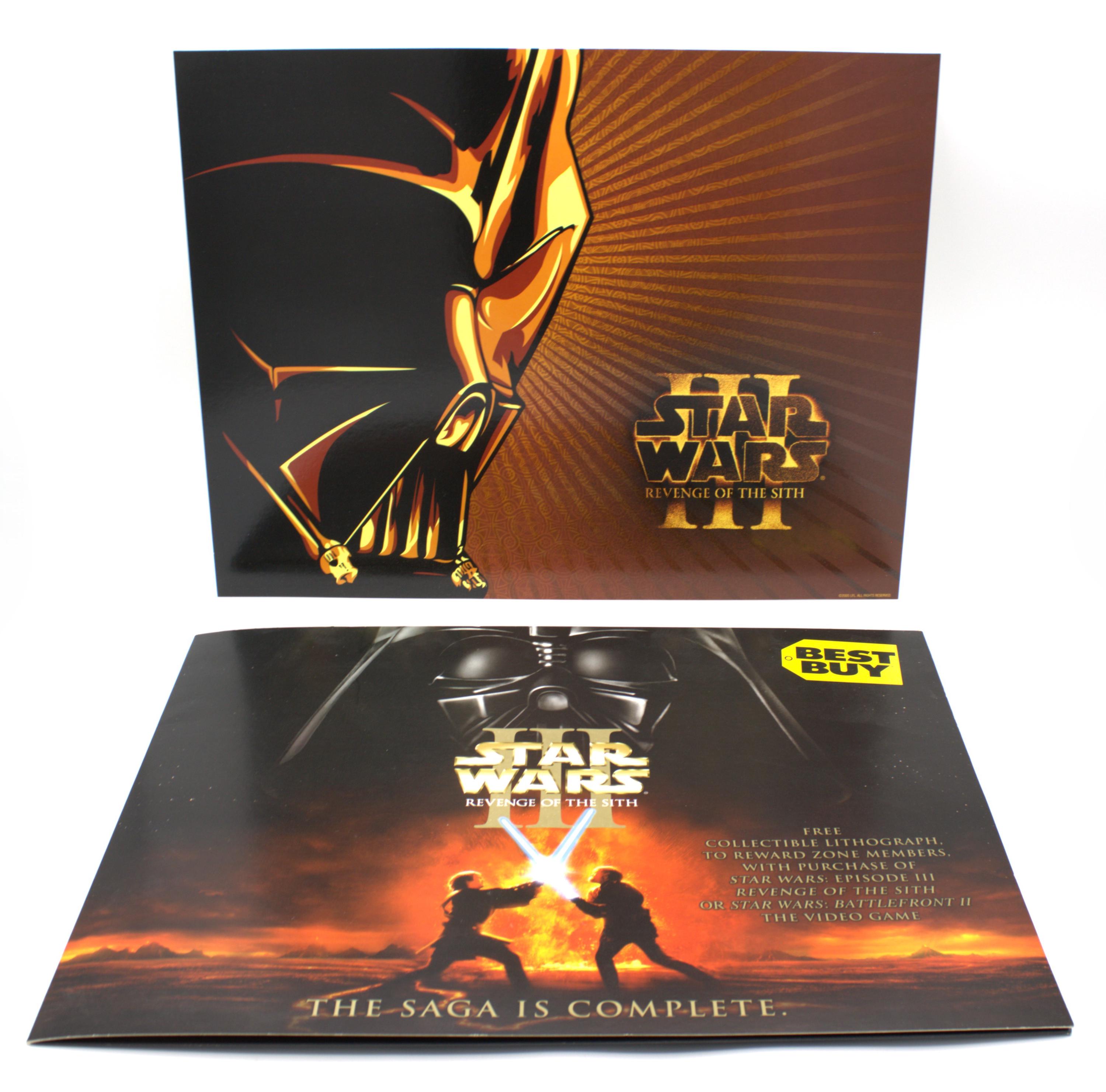 Vintage Lithograph Star Wars Episode III Revenge of the Sith