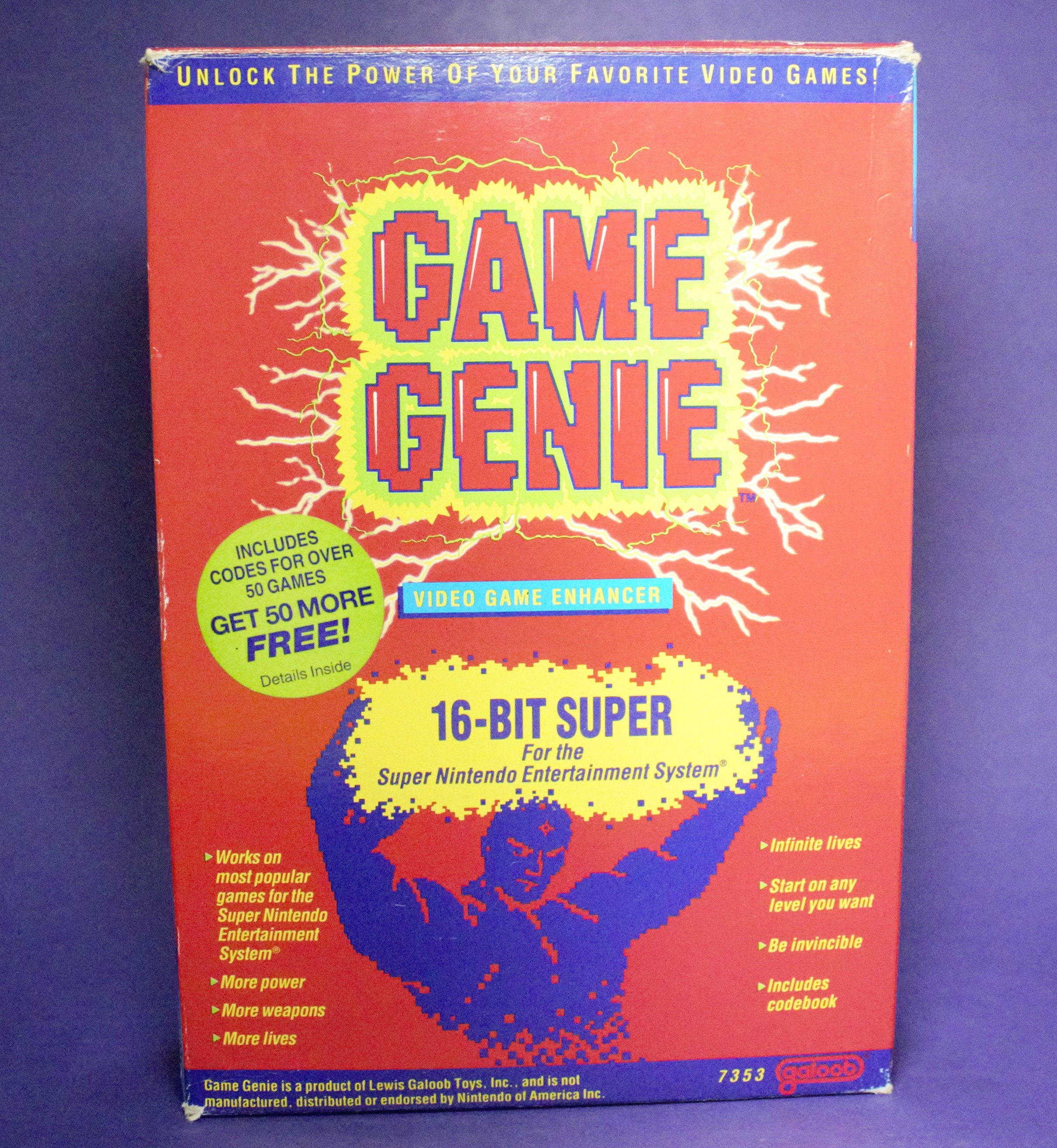 Game Genie lot CIB 16 bits Super Nintendo game hack cheat cartouche  adaptateur boîte d'origine complète avec livre de codes et abonnement 9  numéros -  Canada