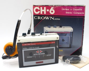 Vintage Personal Stereo Cassette Tape Player Two Side