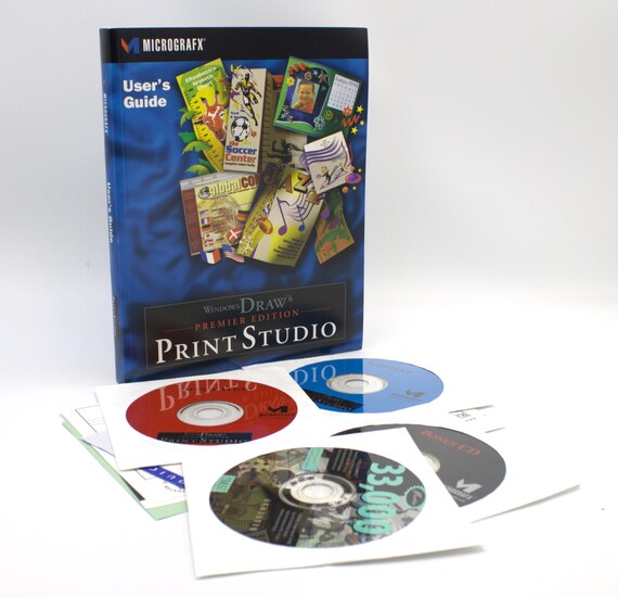 Vintage Print Studio Windows Draw 6 Premier Edition Micrografix