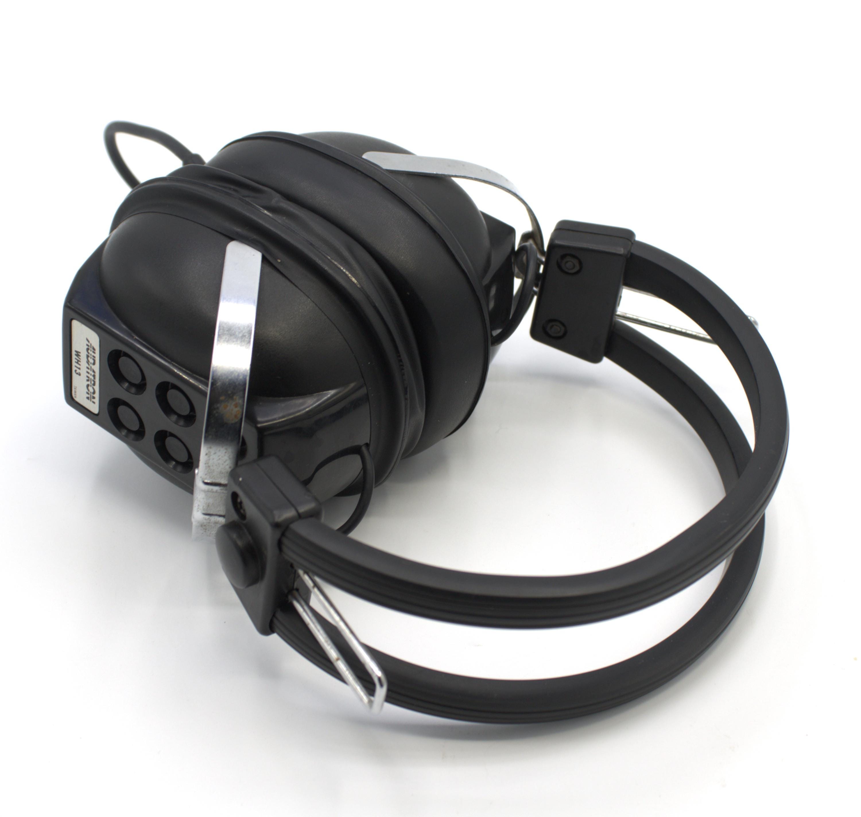 Vintage 70s Audatron WH13 Stereo Headphones Big Chunk Soft Seal