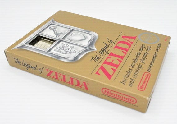 LEGEND OF ZELDA 1 NES 5 SCREW 1ST PRINT CART, MAP & BOOKLET