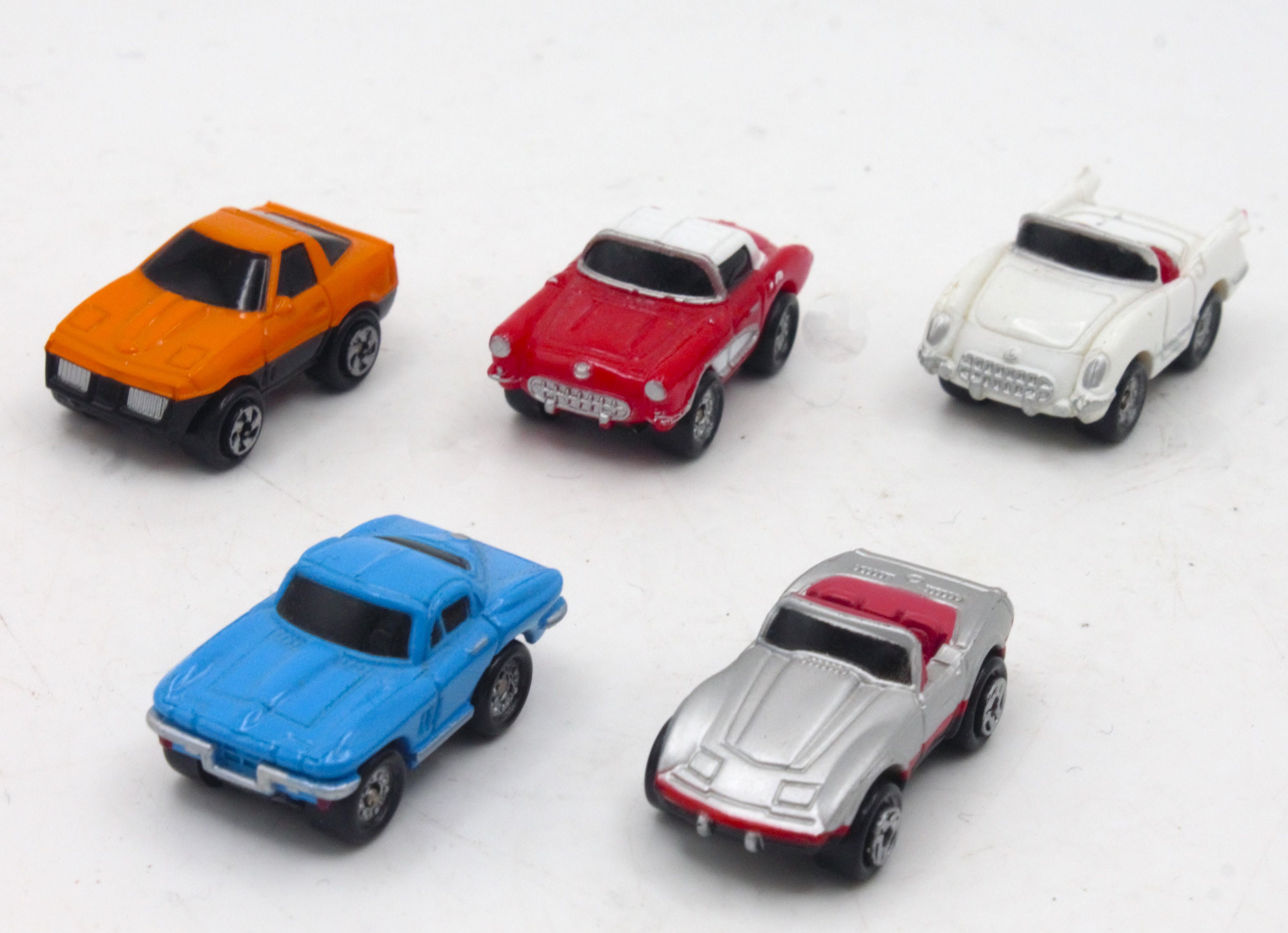 Vintage 1980s Micro Machines Corvette Sports Car Set 1950s 60s 70s
