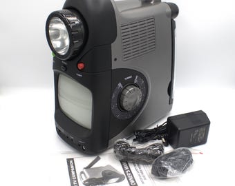 Vintage Portable Television Radio AM/FM Receiver Coax Rca Input TV