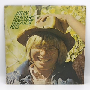 Vintage John Denver Greatest Hits 1975 album Country Boy folk Americana Rocky Mountain High original recording 12&quot; stereo LP RCA Records