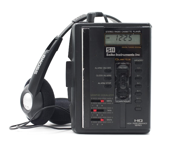 Vintage Seiko SII 1980s Cassette Tape Player Stereo Am/fm