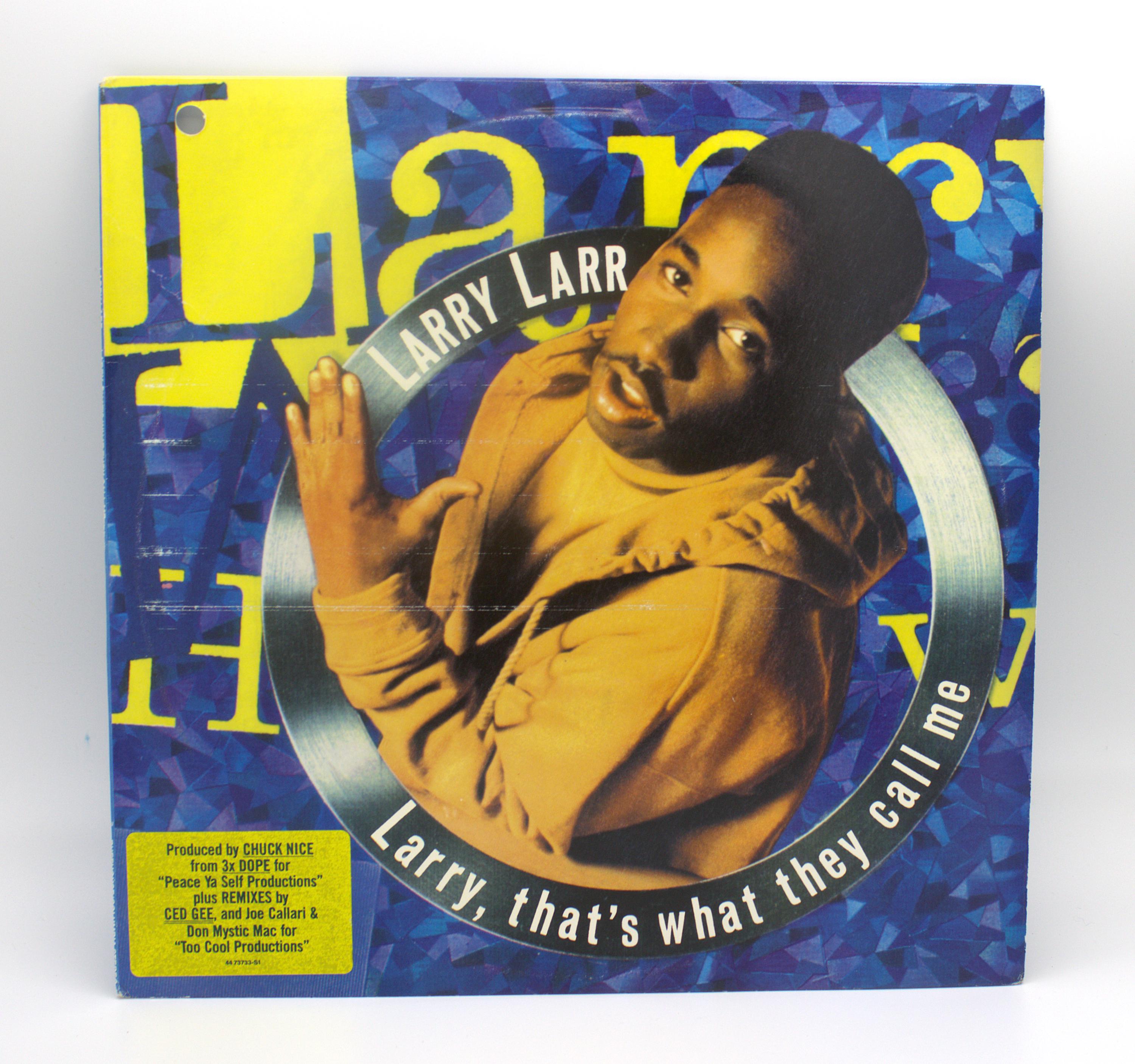 Very Rare Larry Larr ‎– It's The L Vintage 90s Vinyl Larry Larr 1991 Thats What They Call Me Single