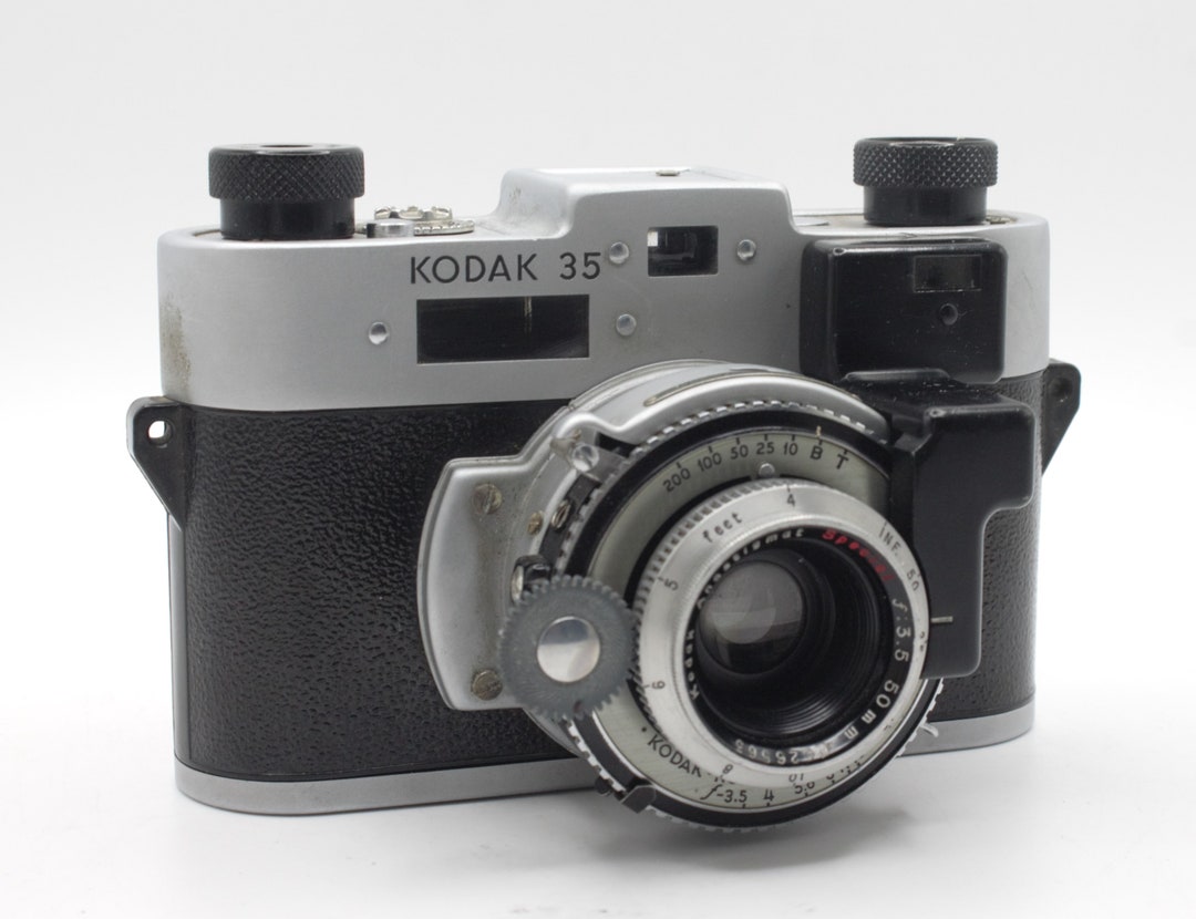 Vintage Kodak 35 Camera Roll Film Photography Steel Aluminum