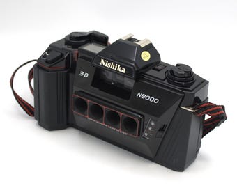 Vintage Nishika 3-D Four Lens Camera 30mm Quadra Lens System N8000