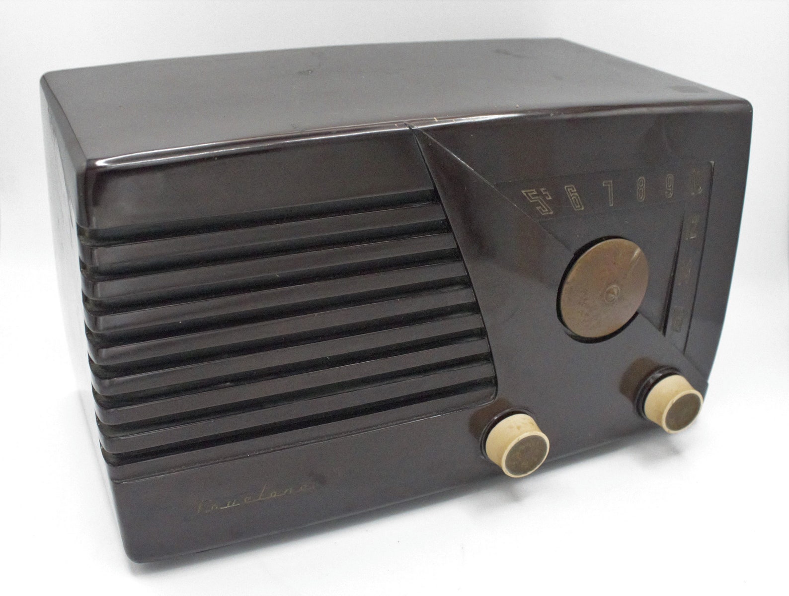 Vintage 1951 Tube Radio AM Receiver Truetone Bakelite Mid Century Art ...