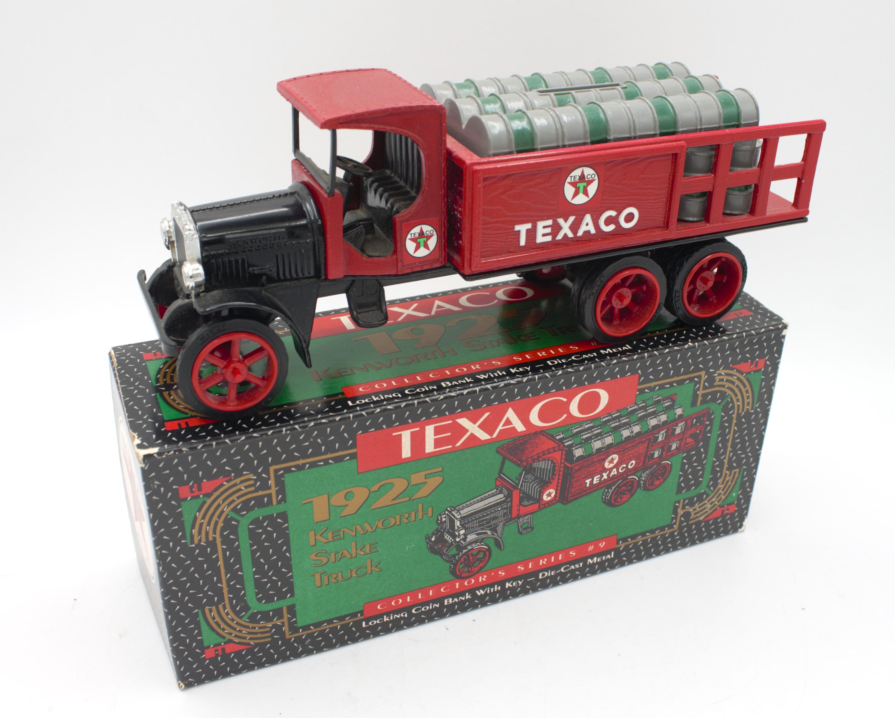 Vintage 1927 Texaco Kenworth Stake Truck Die Cast Model Replica