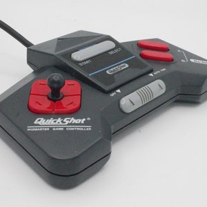 Vintage Nintendo controller Wizmaster Quick Shot original NES Turbo Auto Fire removable mini joystick cartridge video arcade pad control