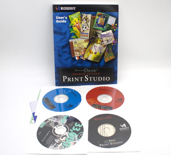Vintage Print Studio Windows Draw 6 Premier Edition Micrografix