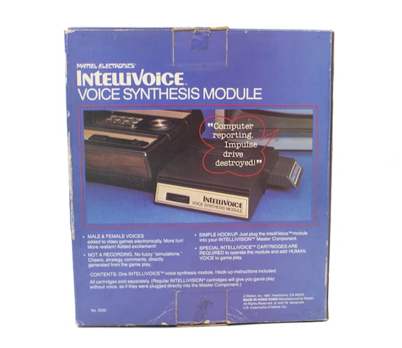 Vintage 1981 Intellivision Intellivoice Voice Synthesis Module