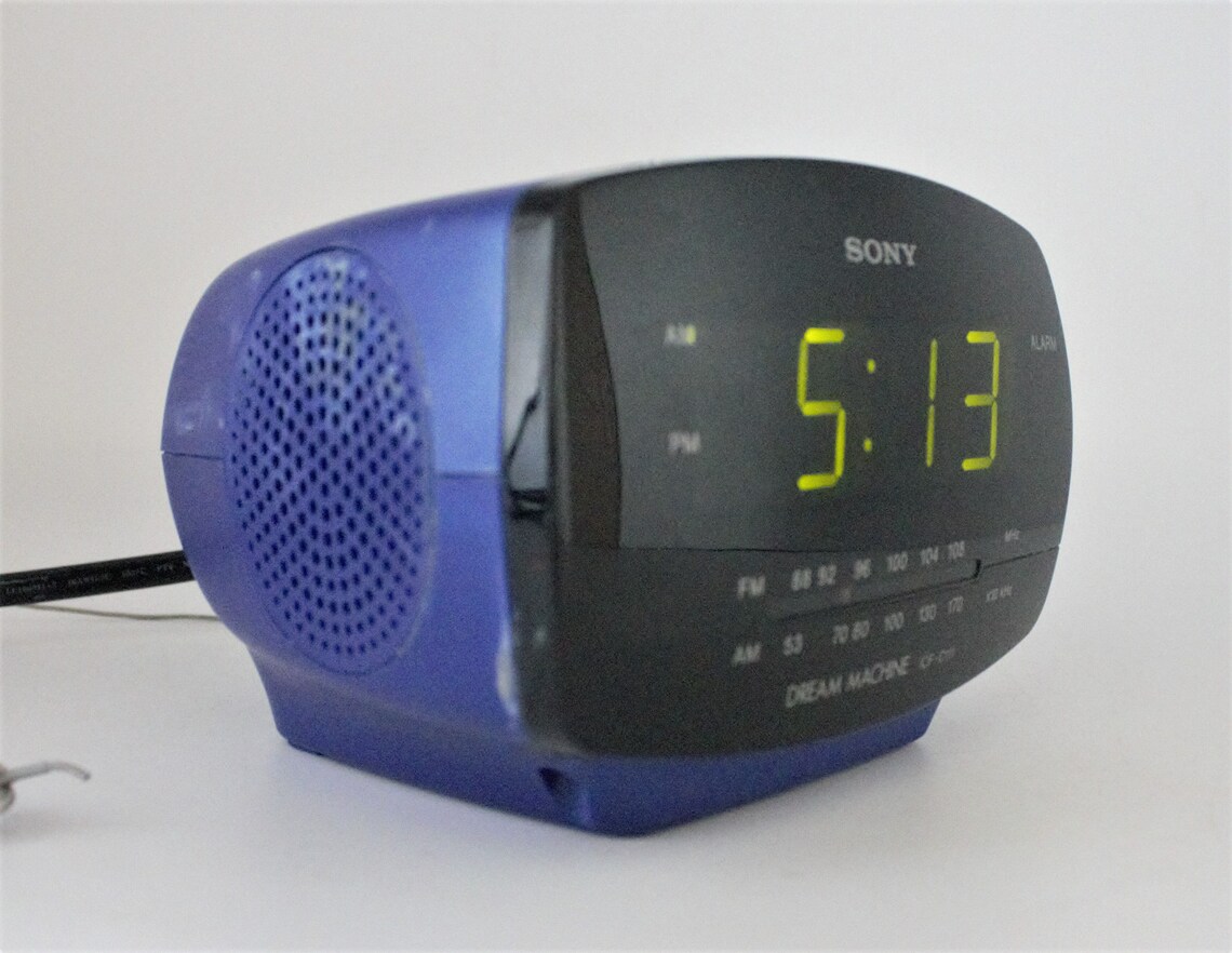 Vintage Sony Digital Alarm Clock Radio AM/FM Dream Machine Etsy