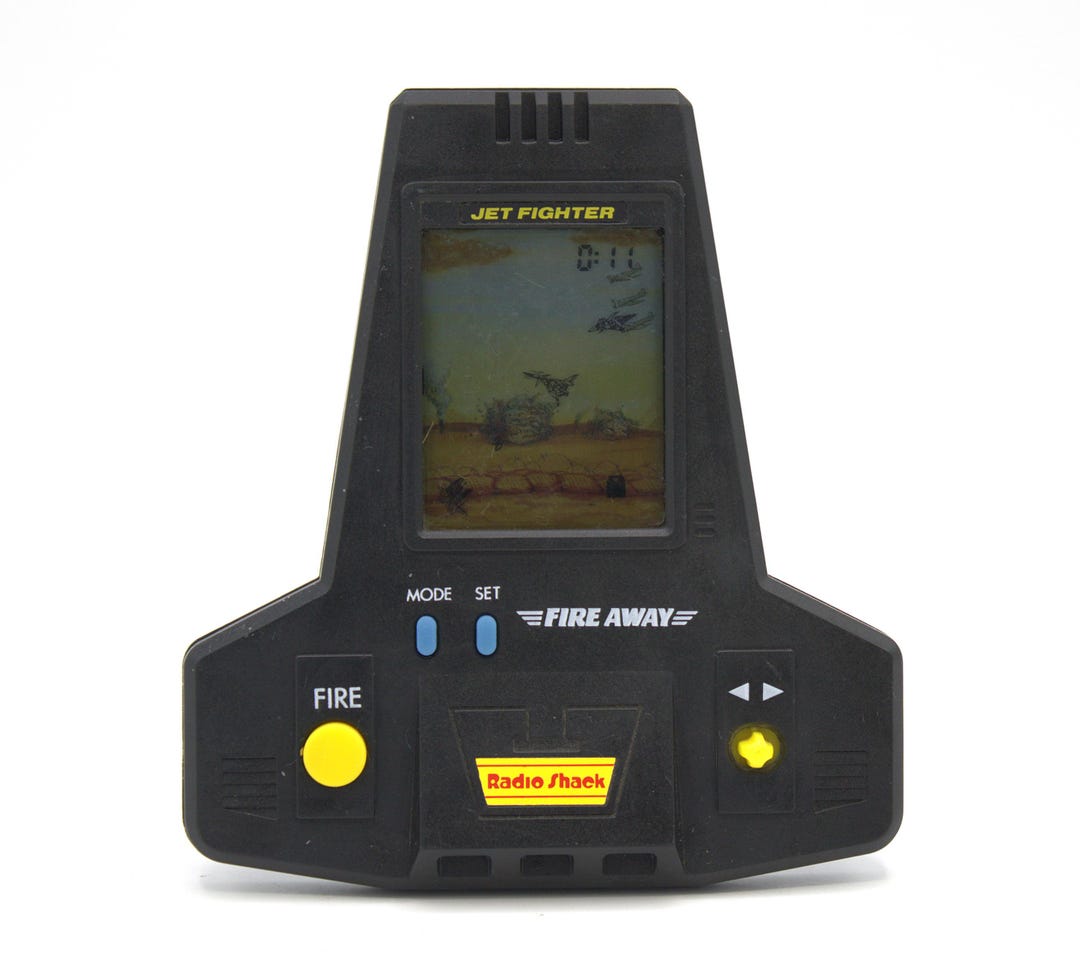 Vintage 1980s Jet Fighter Handheld Video Game LCD Digital Sound 80s ...