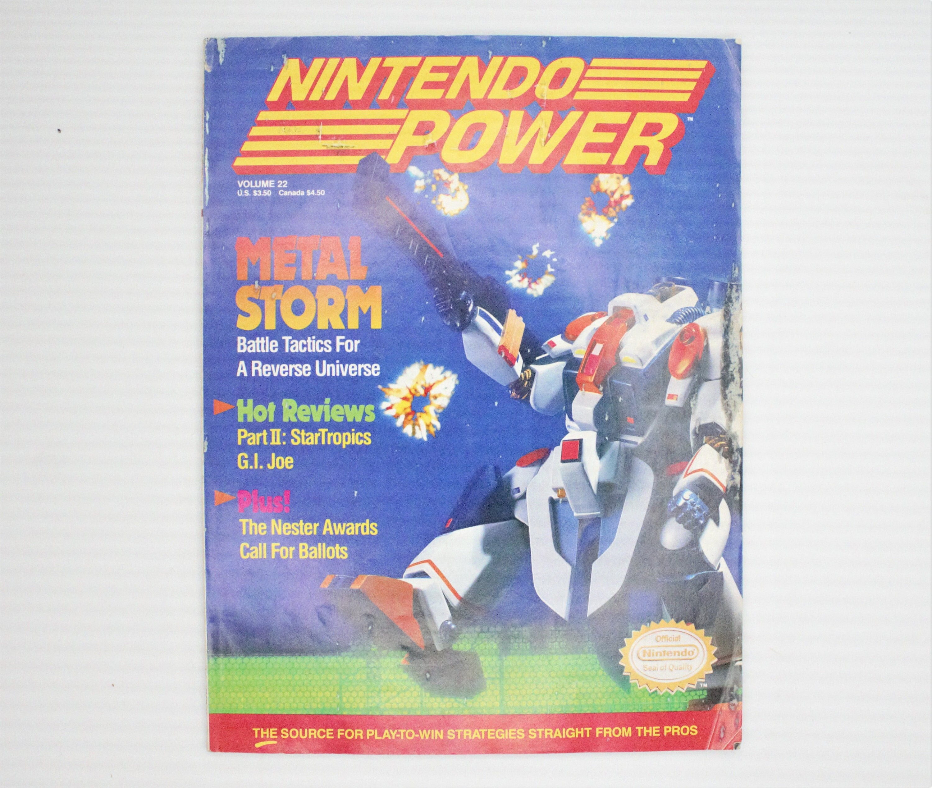 Nintendo Power 1991 Issue Metal Storm GI Joe Ultima Battle Toads