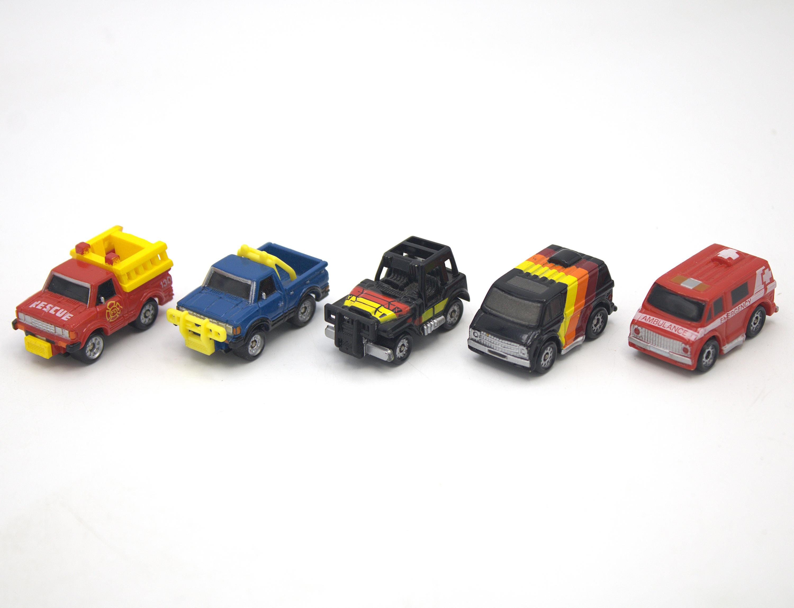 Vintage 1980s Micro Machines Truck and Van Collection Fire Rescue
