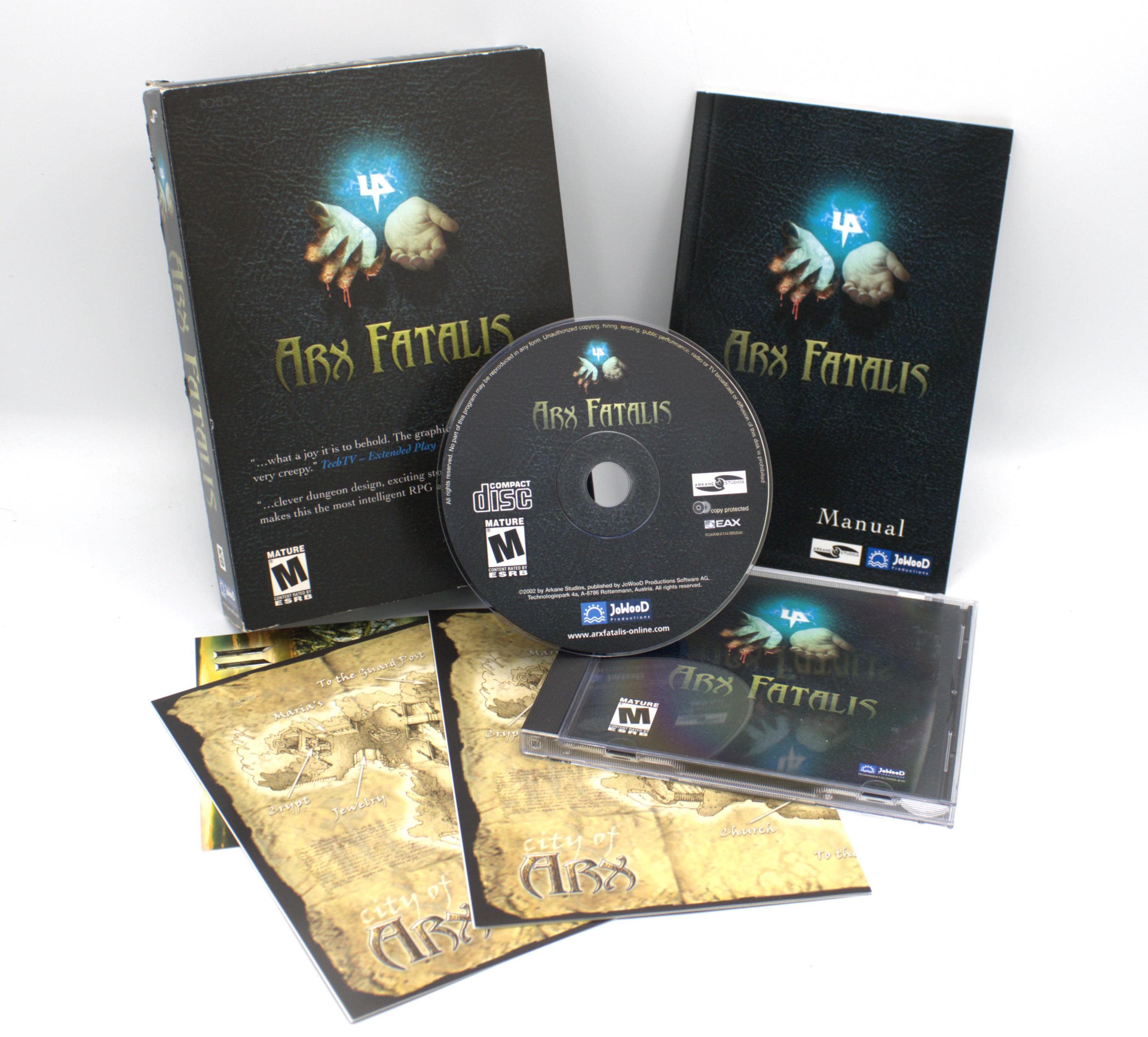 Vintage PC Game Arx Fatalis RPG Computer Dark Role Play Boxed With