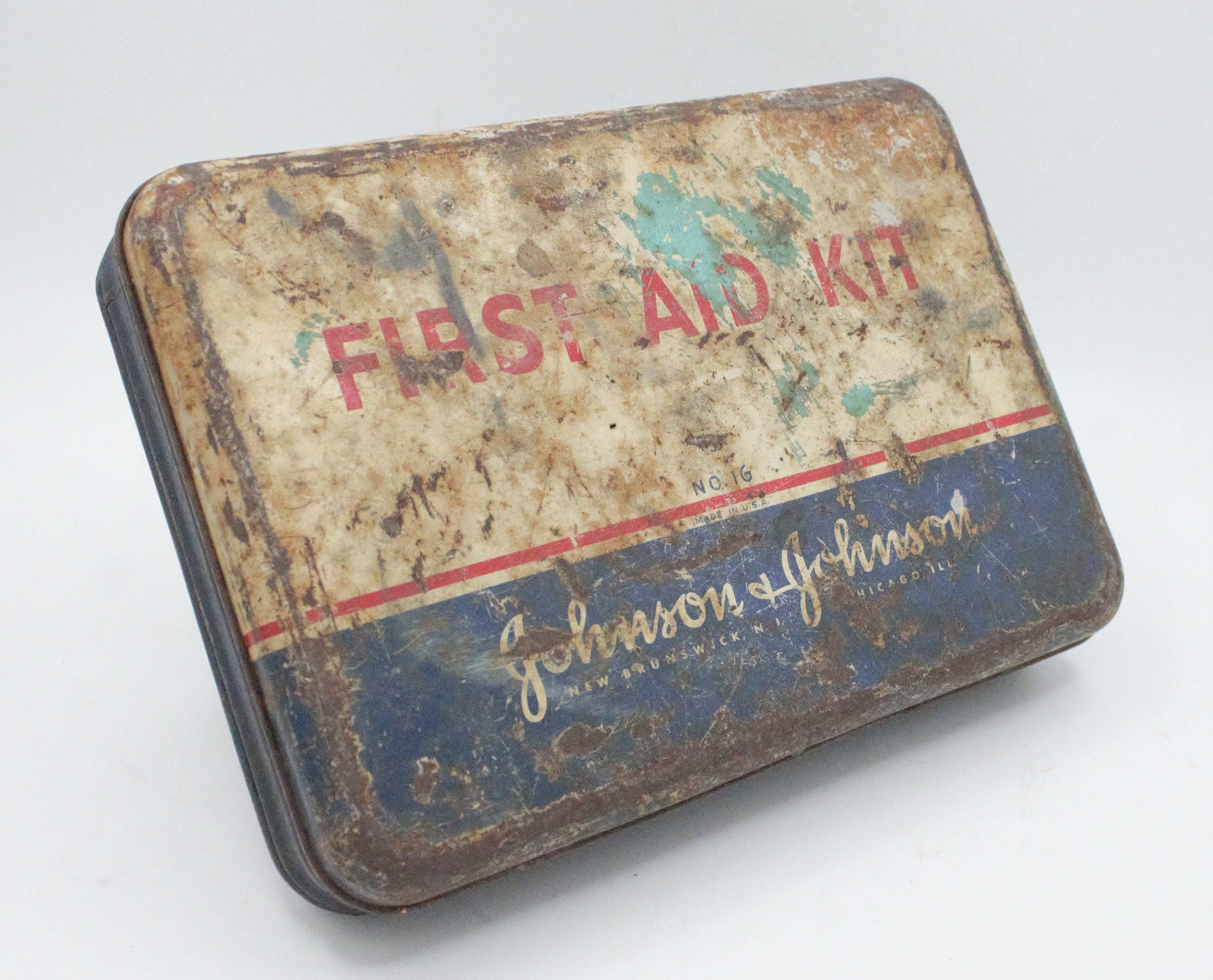 JOHNSON&JOHNSON FIRST AID缶ジョンソンエンドジョンソン JOHNSON&JOHNSON FIRST AID缶ジョンソンエンドジョンソン