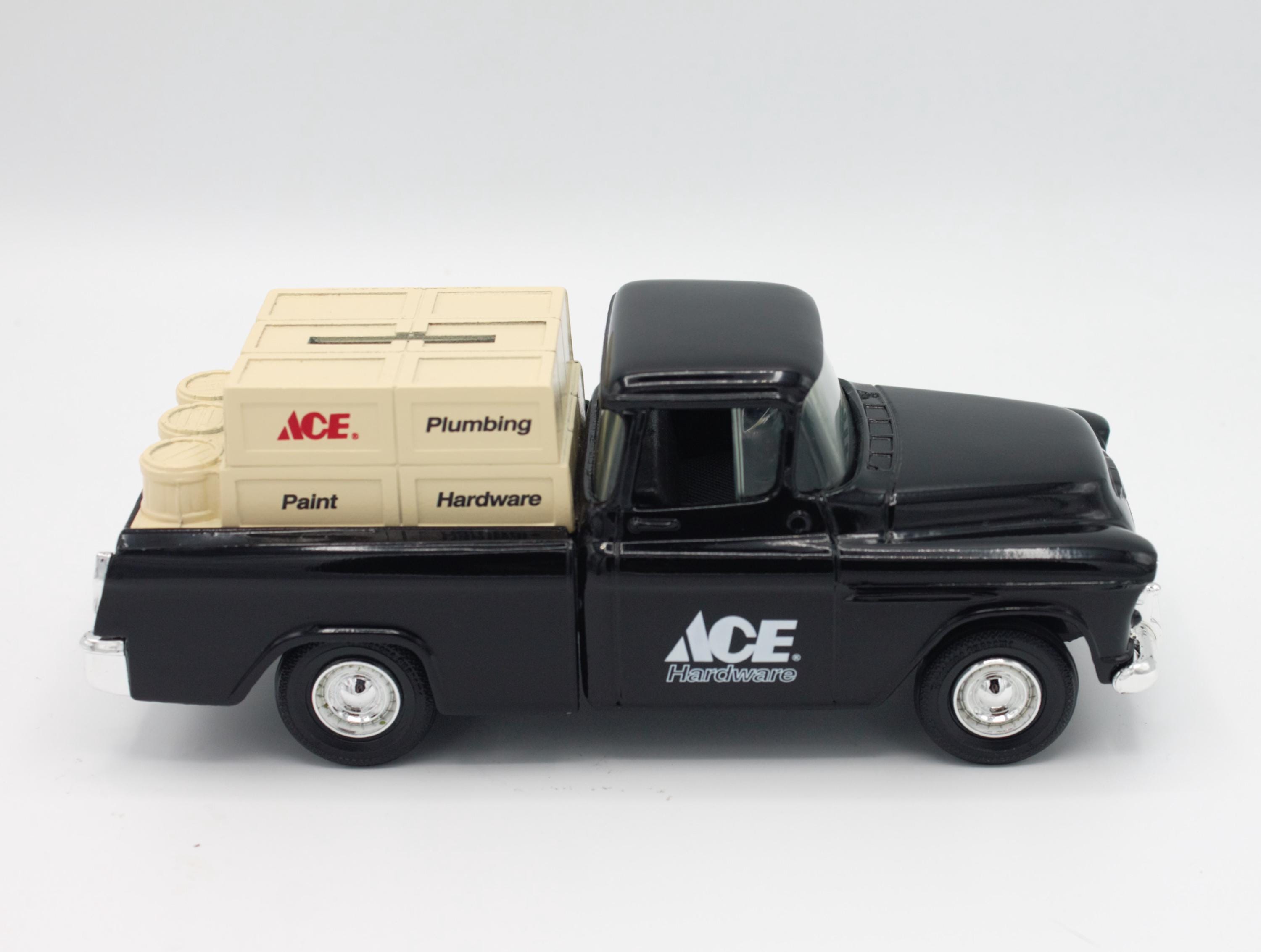Vintage Ertl 1955 Chevrolet Cameo Pickup Truck Bank Ace Hardware 