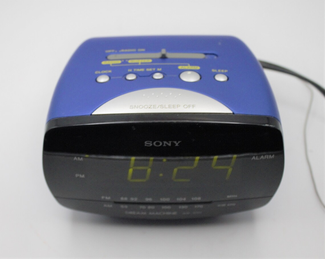 Vintage Sony Digital Alarm Clock Radio AM/FM Dream Machine Etsy