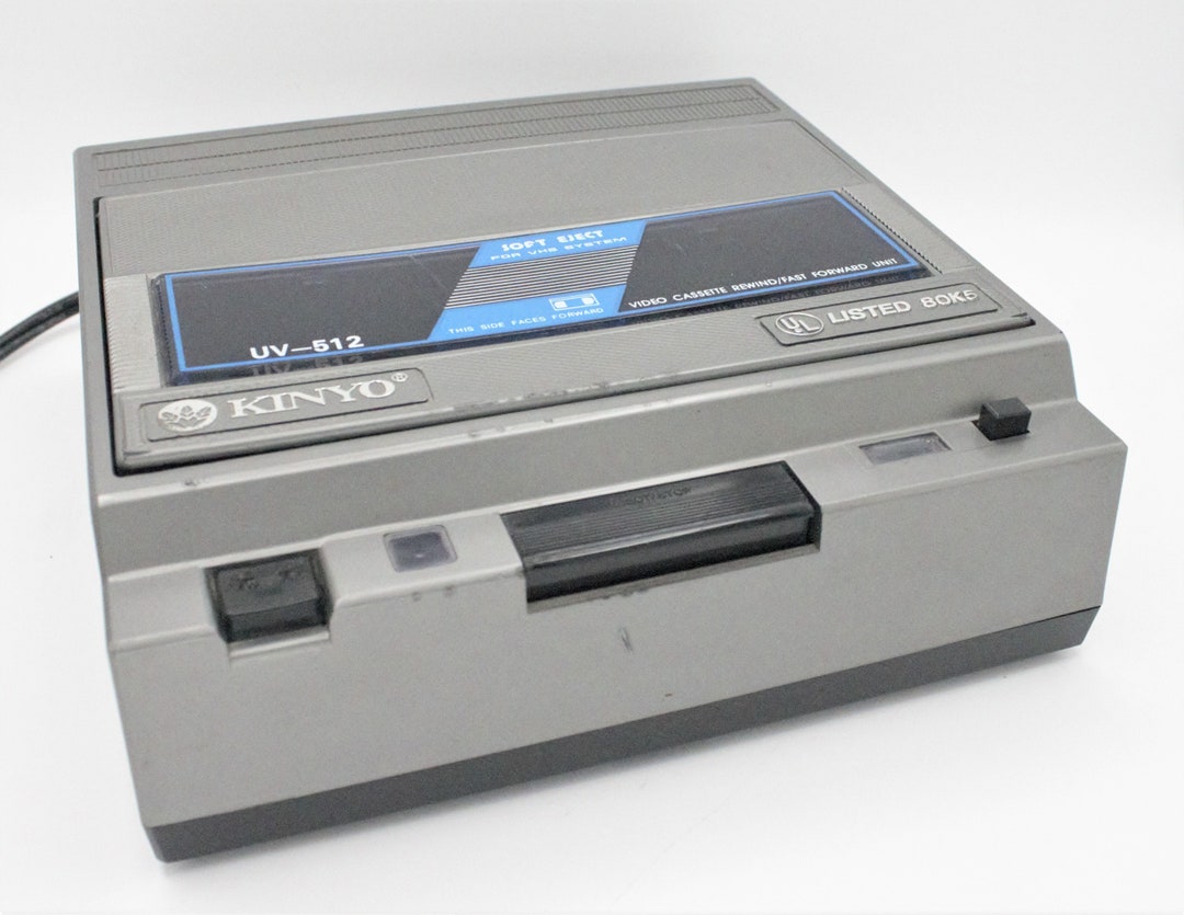 Vintage 1980s VHS Rewinder Video Cassette VCR Tape Rew/ffw Machine