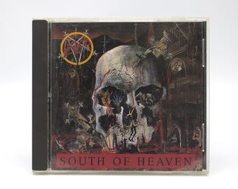 Vintage 1988 Slayer South of Heaven CD album classic 80s Satanic heavy metal stereo compact disc Rick Rubin Def Jam Recordings