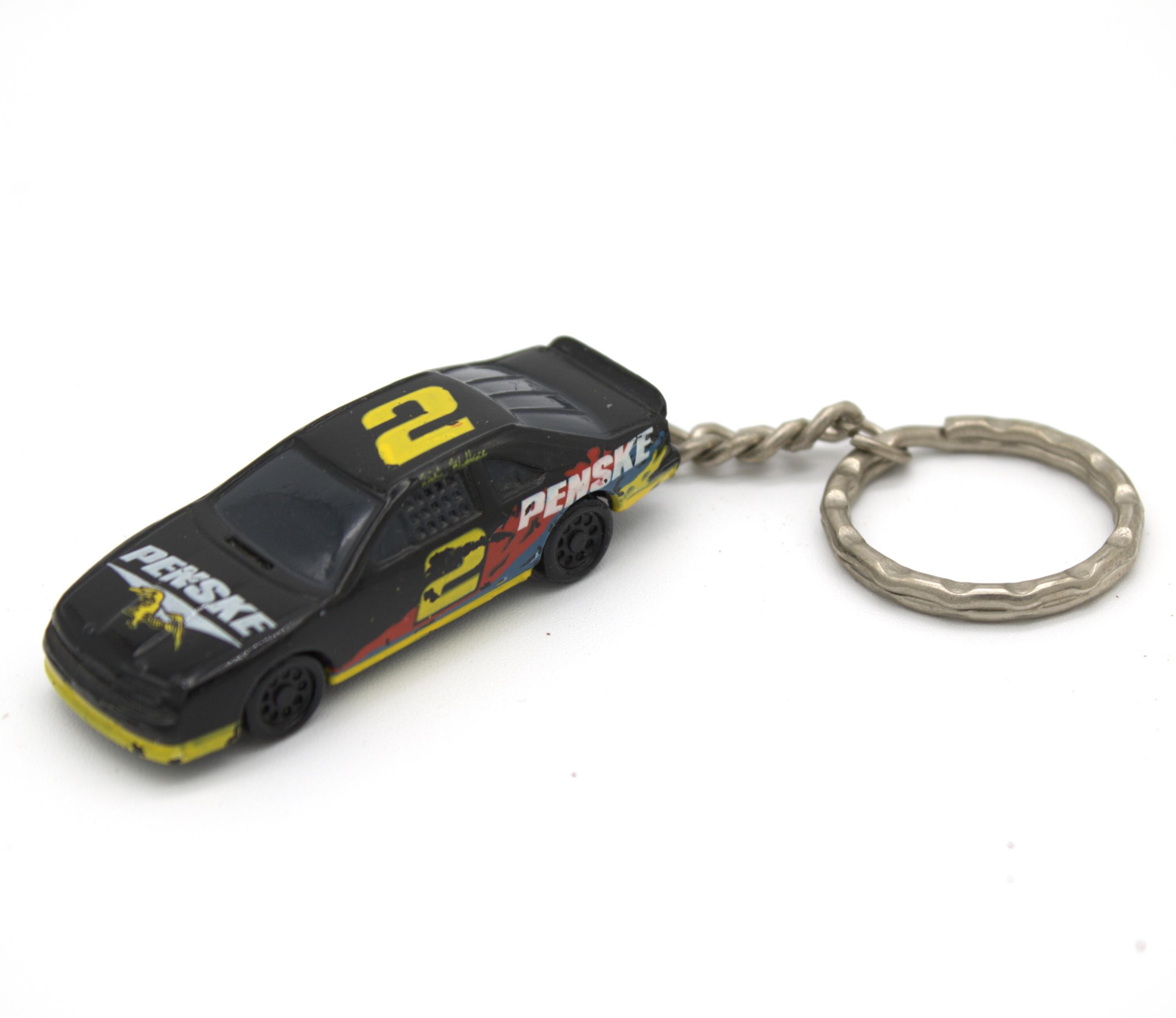 Rusty Key Chain Vintage 90s NASCAR Stock Car Keychain Penske Auto Racing Rusty Wallace ...