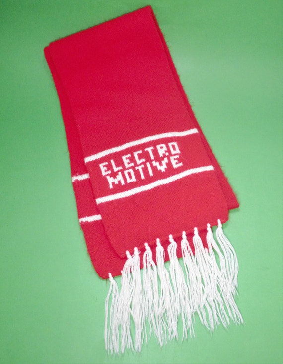 Vintage Electro Motive scarf diesel train enginee… - image 3