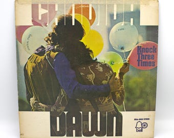 Vintage 1970s vinyl Dawn 1971 album Candida classic rock record Knock Three Times 12" stereo LP Bell Records