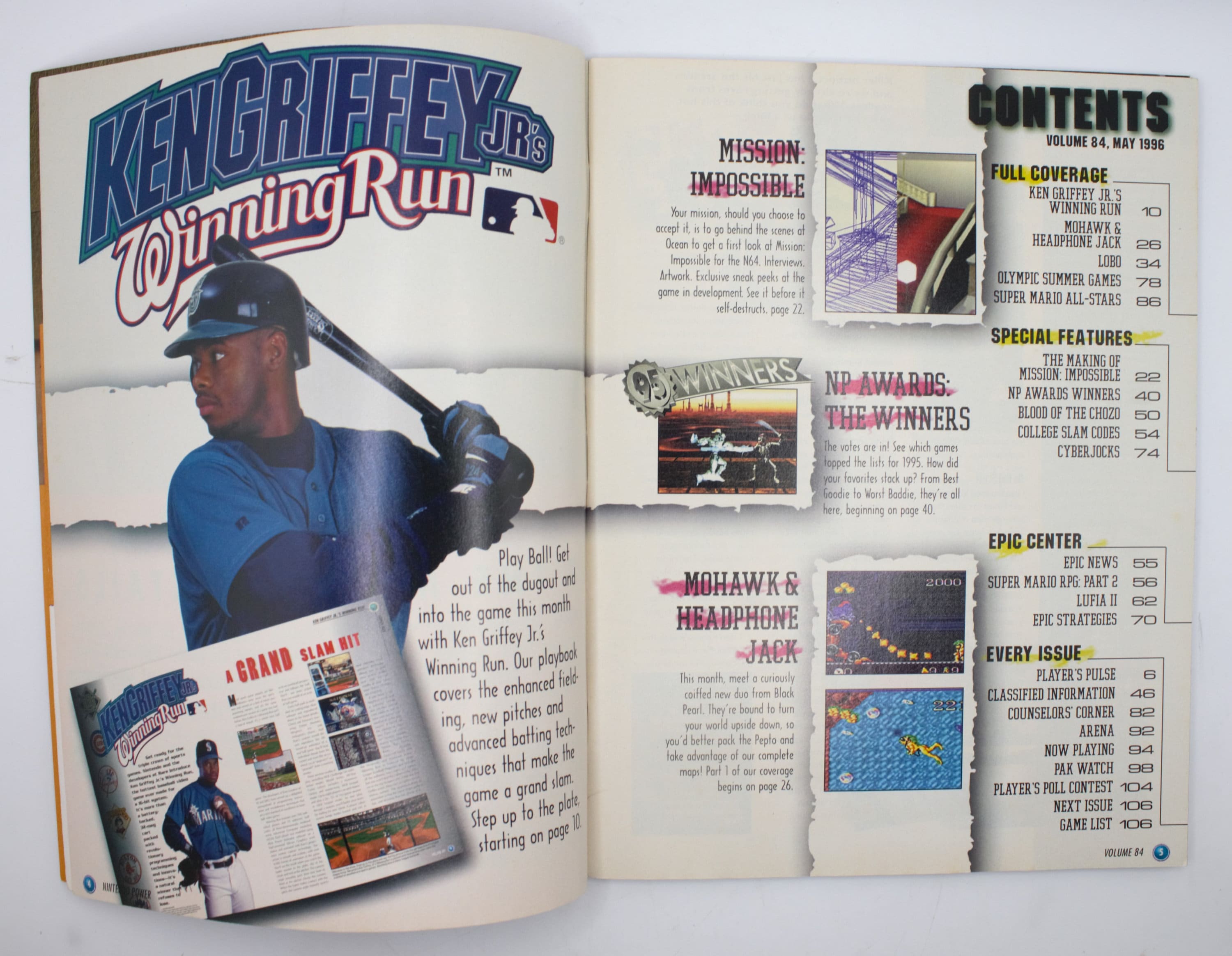 Nintendo Power 1996 Issue Ken Griffey Super Mario 64 RPG Legend 7