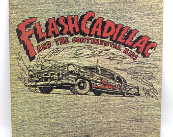Vintage 70s vinyl Flash Cadillac and the Continental Kids 1972 rockabilly punk rock original recording 12" stereo LP Epic Records