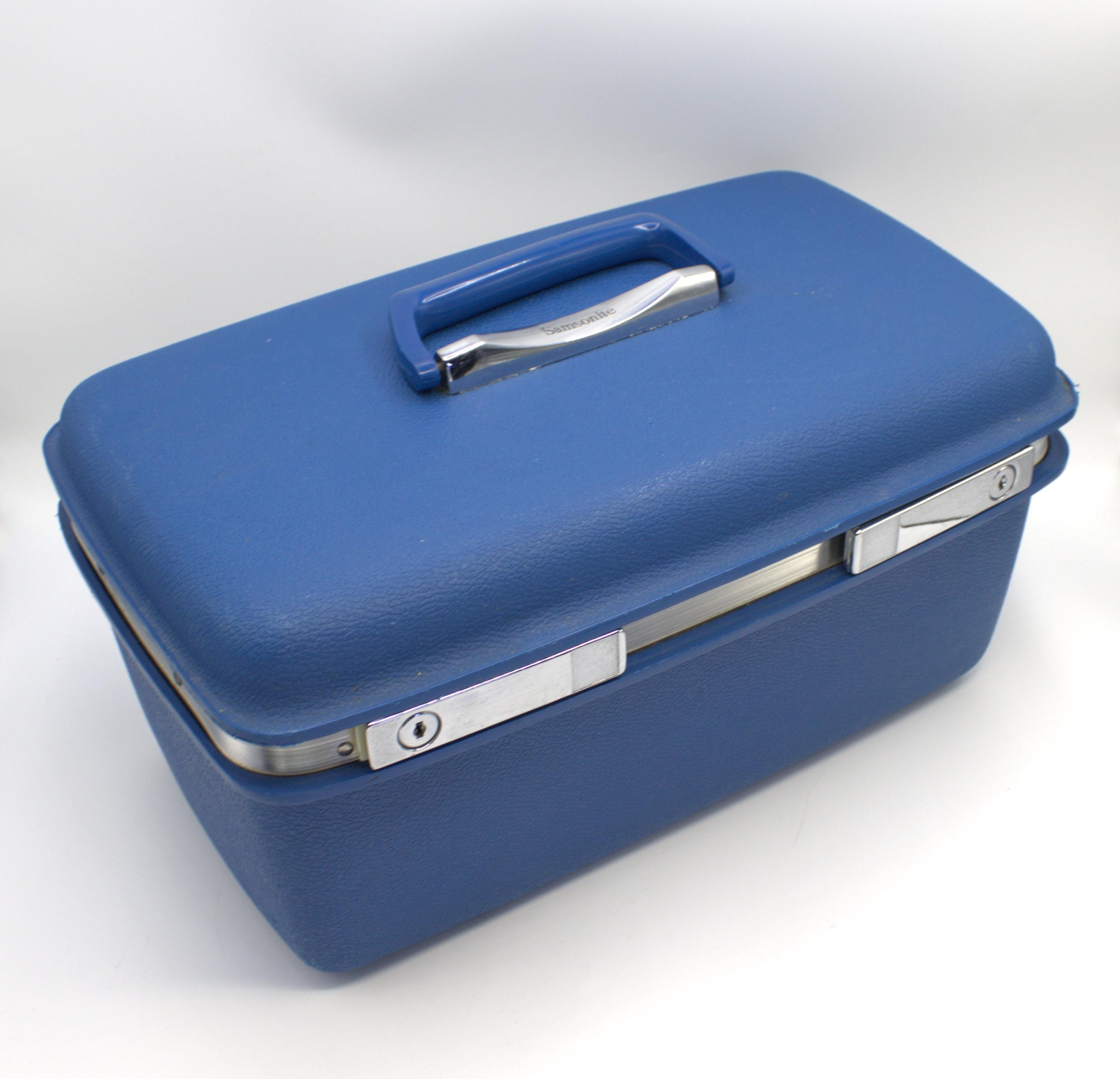 Vintage Samsonite Train Case Cosmetic Luggage Carry on Hard Case