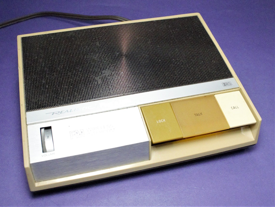 Vintage FM Wireless Intercom Speaker Transmitter Push Button - Etsy