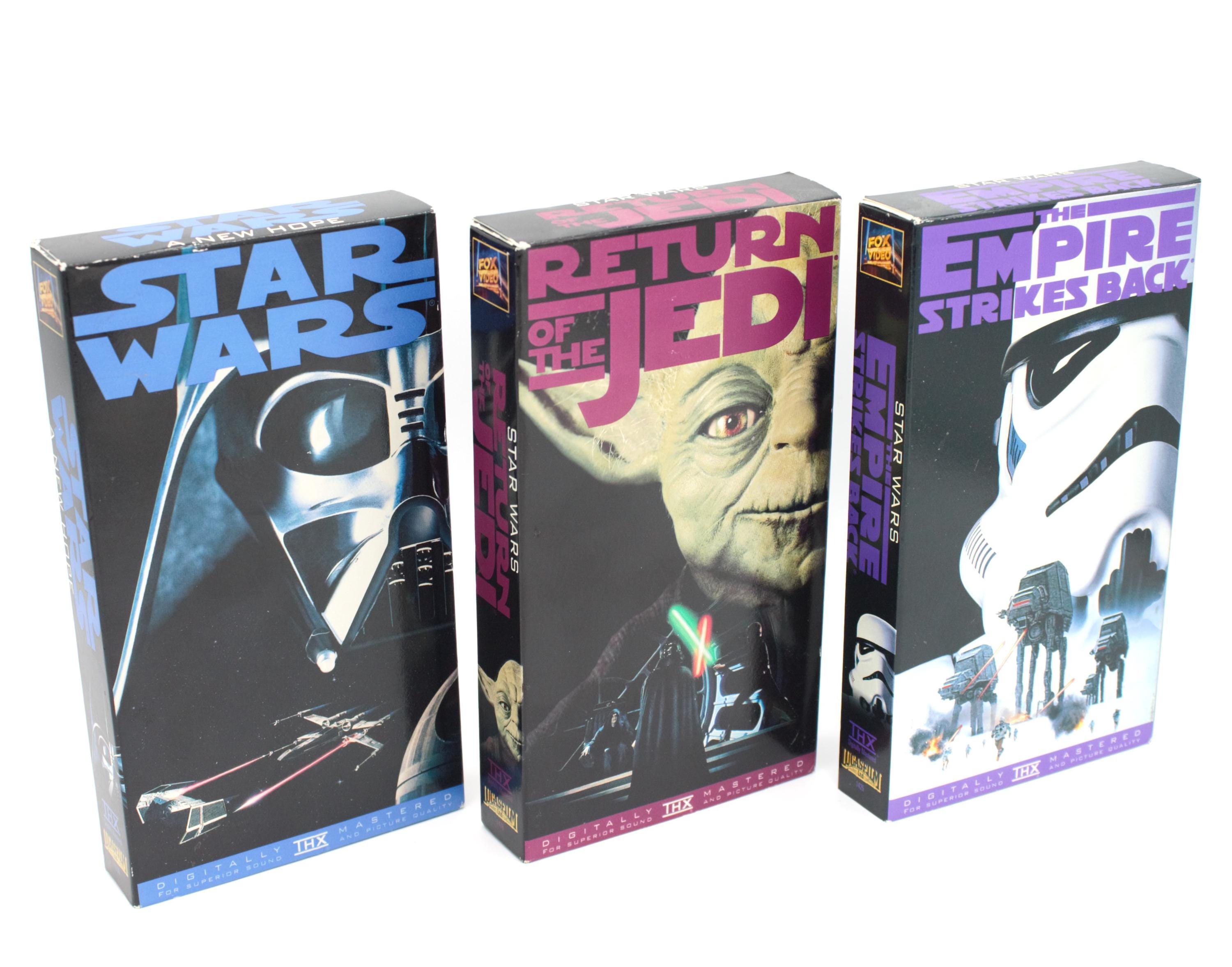 Vintage VHS Star Wars Trilogy New Hope Empire Strikes Back Return
