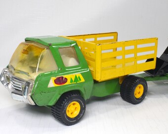 TONKA トレーラートラック　1960〜70年代　ミントグリーン TONKA トレーラートラック 1960〜70年代 ミントグリーン - メルカリ