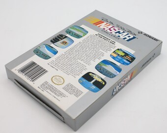 Vintage Nintendo Game Bill Elliot's NASCAR Challenge Complete in